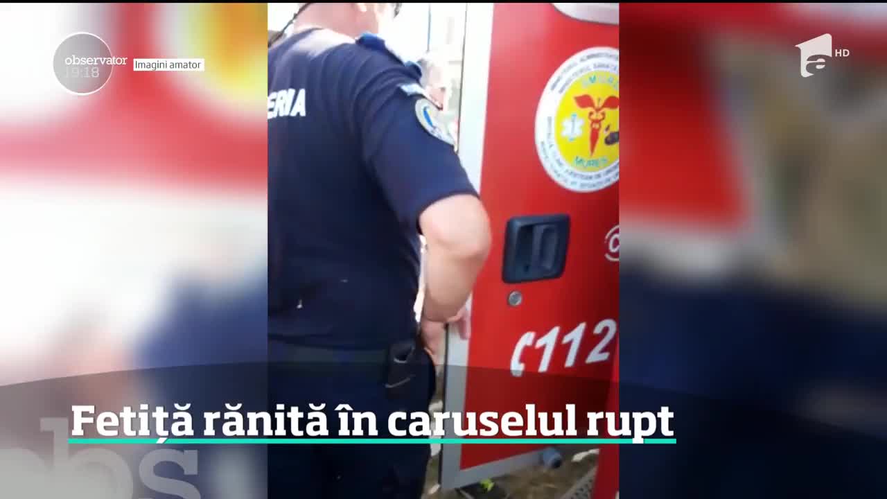 Fetiţă de zece ani din Mureş, rănită &icirc;n parcul de distracţii