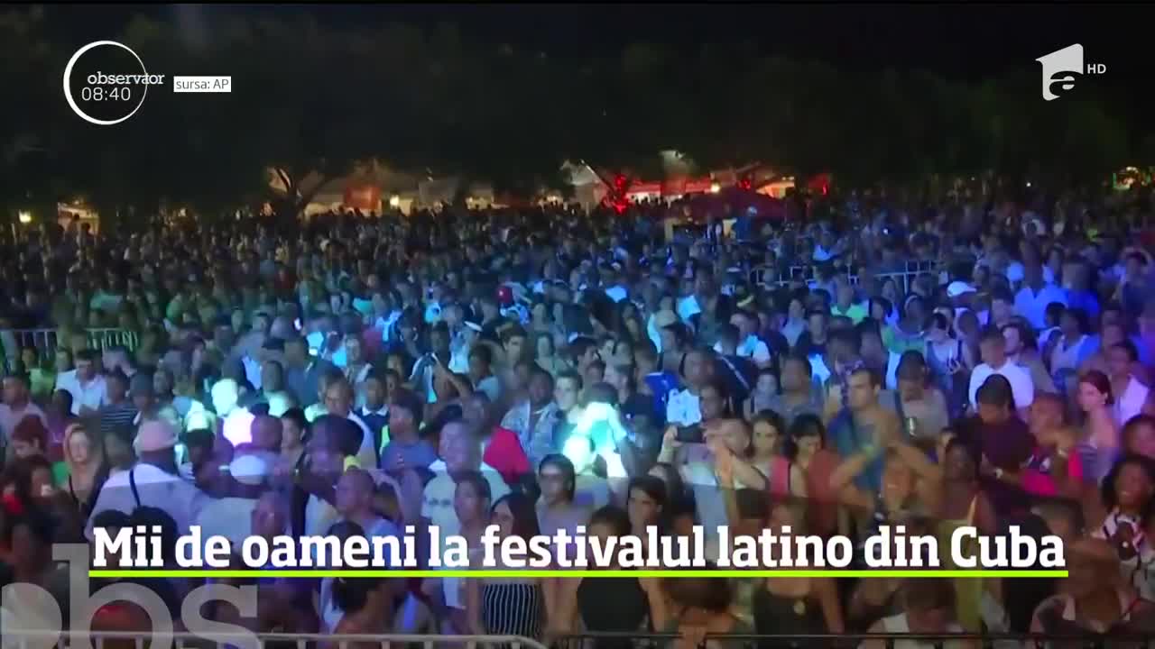 Mii de oameni la festivalul latino din Cuba