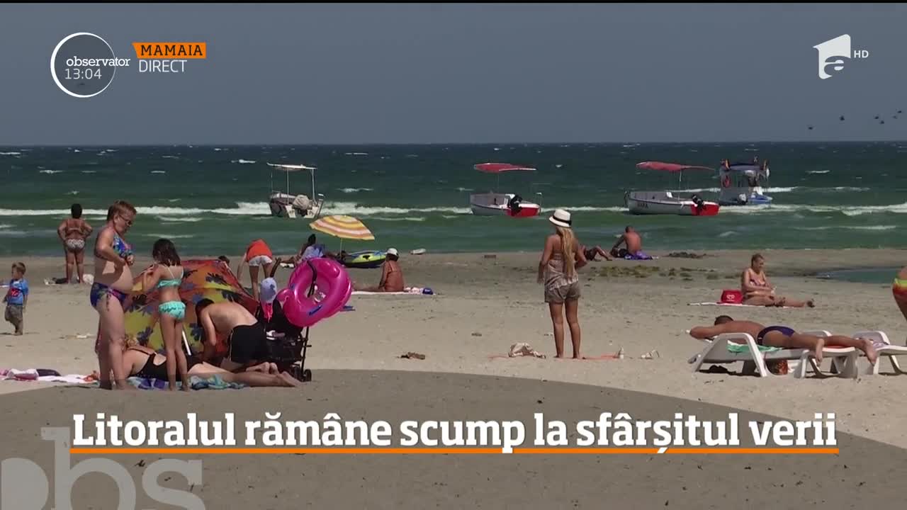 Litoralul răm&acirc;ne scump și la sf&acirc;rșitul verii