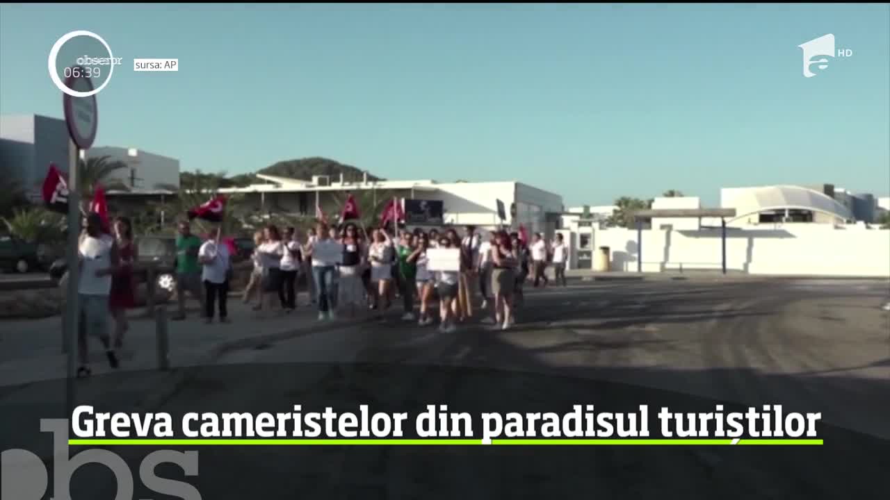 Turiştii de pe insula Ibiza trebuie să-şi facă singuri curăţenie &icirc;n camere. Cameristele au intrat &icirc;n grevă