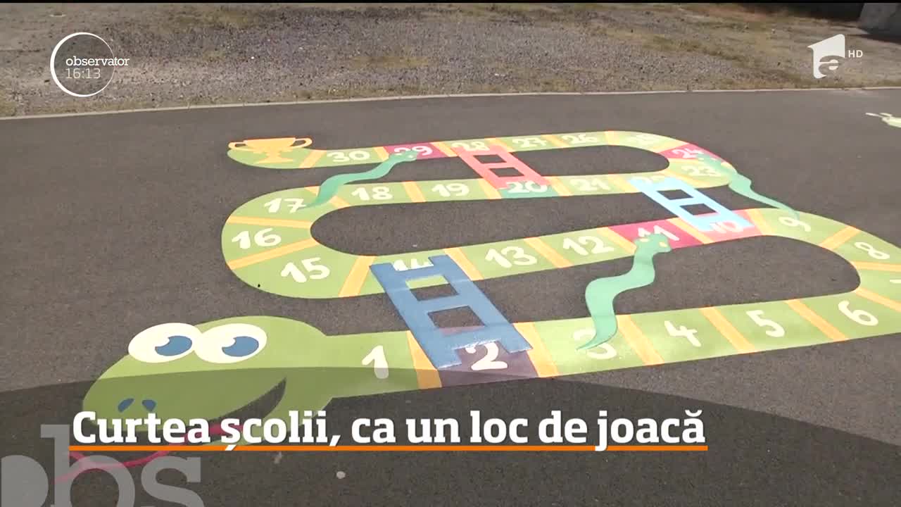 Curtea școlii, că un loc de joacă