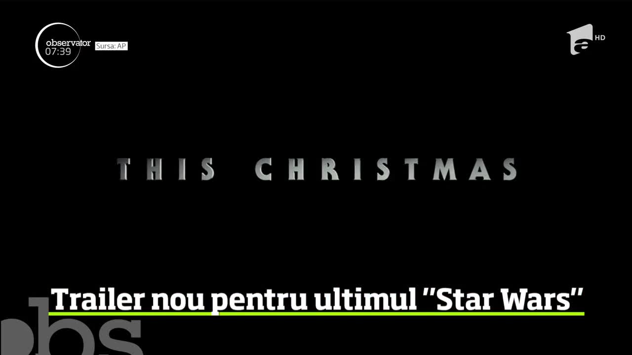 Trailer nou pentru ultimul &bdquo;Star Wars&rdquo;