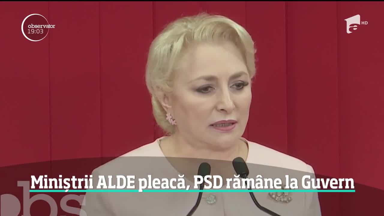 Ruptura dintre ALDE şi PSD aruncă Rom&acirc;nia &icirc;ntr-o criză guvernamentală
