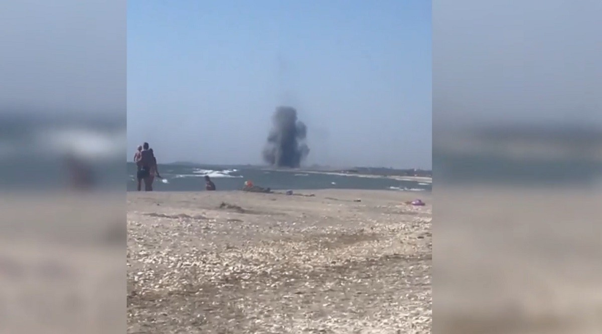 Explozie pe plaja de la Vadu