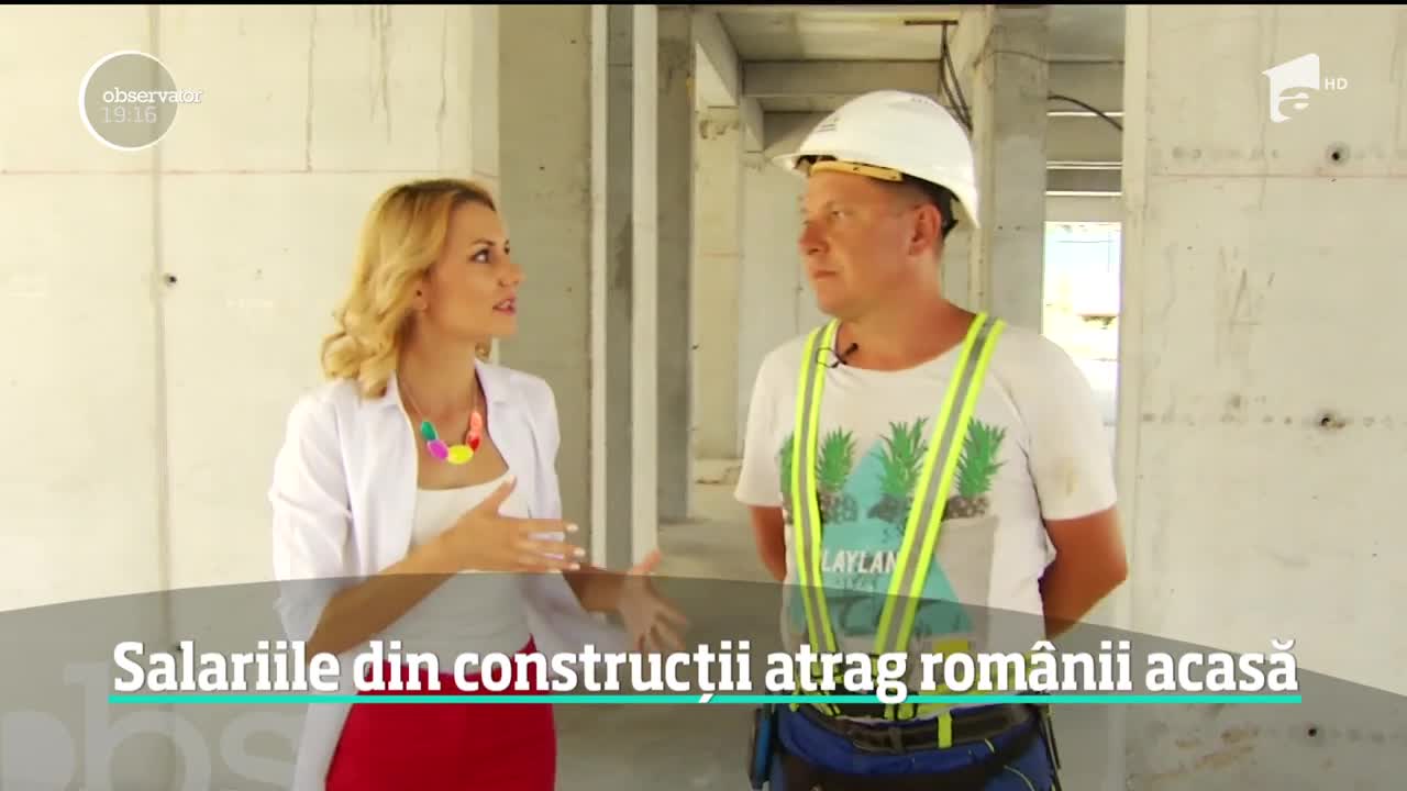 Salariile din construcții atrag rom&acirc;nii acasă