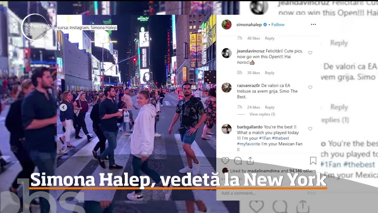 „Eroina noastră”! Simona Halep, momente emoționante pe străzile din New York