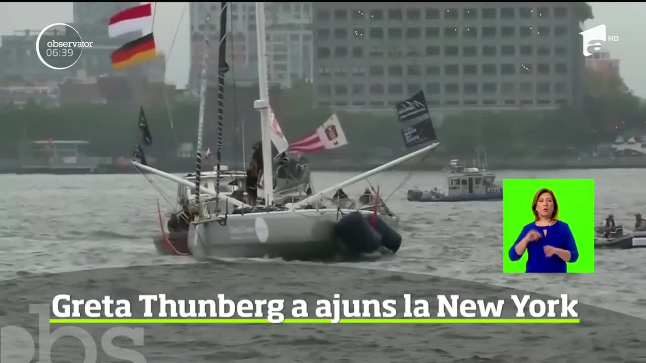 Călătoria ca un manifest pe care t&acirc;năra activistă de mediu, Greta Thunberg, a făcut-o peste Oceanul Atlantic a ajuns la final