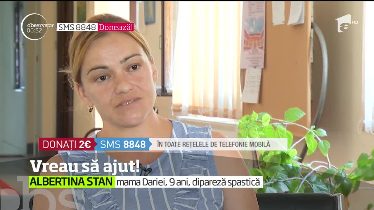 Vreau sa Ajut! Daria riscă să ajungă &icirc;n scaun cu rotile