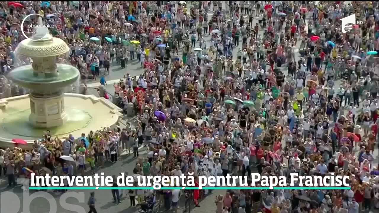 Suveranul Pontif a rămas blocat &icirc;n lift
