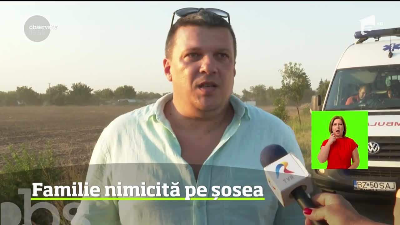 Nenorocire mare pe Drumul European 85, la ieşirea din localitatea Mihăileşti. O familie &icirc;ntreagă a fost distrusă &icirc;ntr-un accident