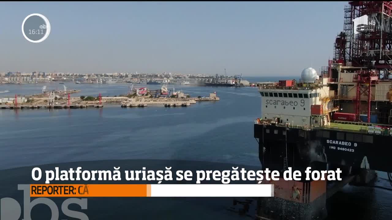 Platformă gigant &icirc;n Portul Constanţa. Construcția plutitoare va căuta gaze pe fundul Mării Negre