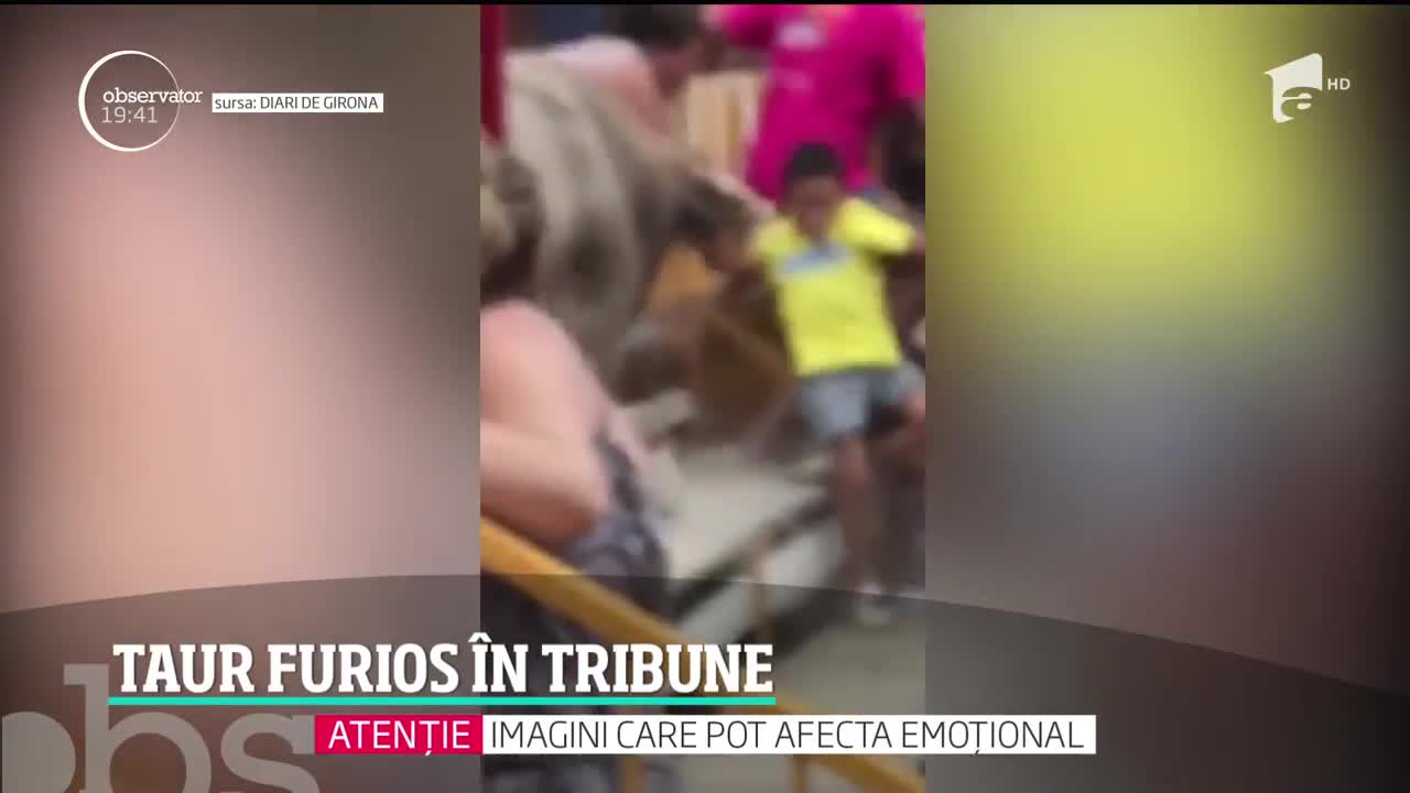 Un taur a rănit 22 de oameni, &icirc;n timpul unei coride, &icirc;n Spania