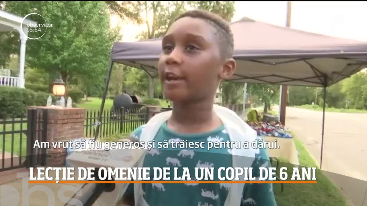 Lecție de omenie de la un copil de șase ani din Statele Unite. Gestul lui a impresionat &icirc;ntreaga lume