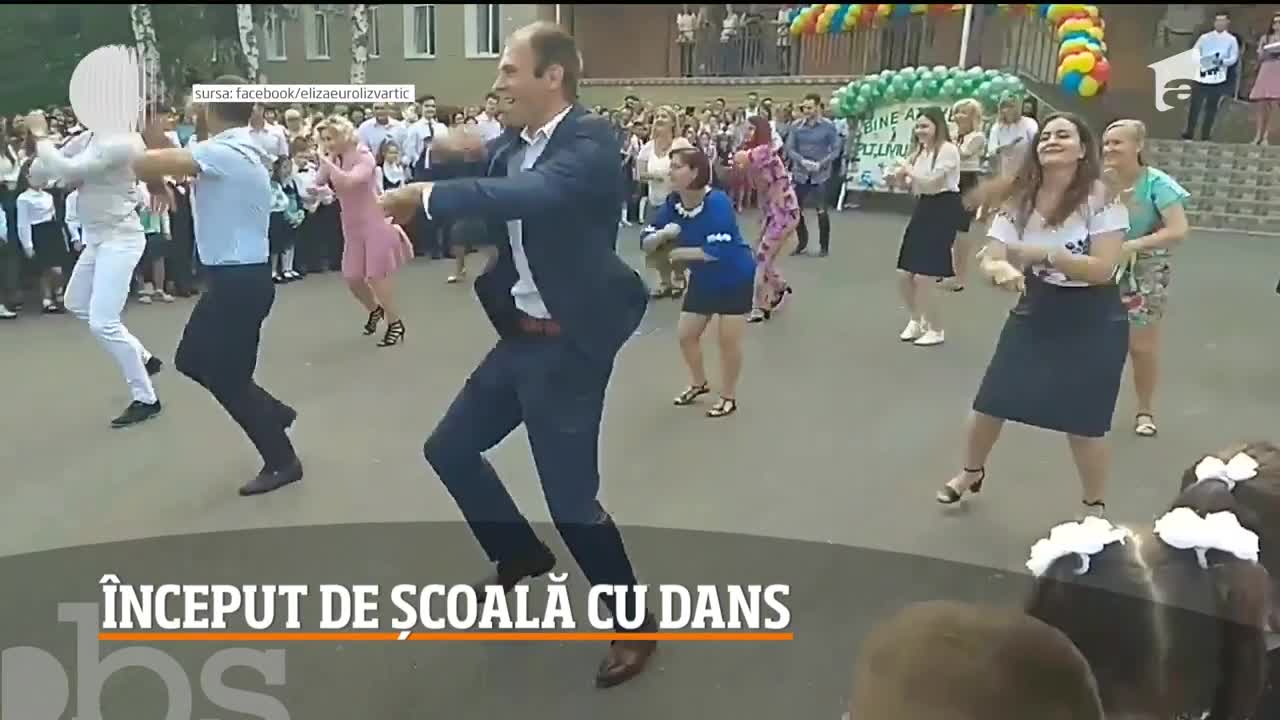 &Icirc;nceput de şcoală cu veselie şi dans la Chişinău