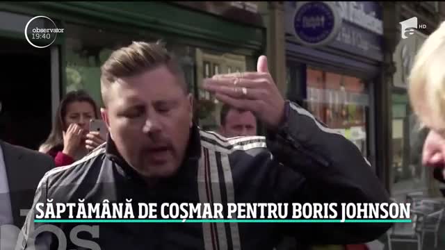 Săptăm&acirc;nă de coșmar pentru Boris Johnson.  O t&acirc;nără aproape a leşinat