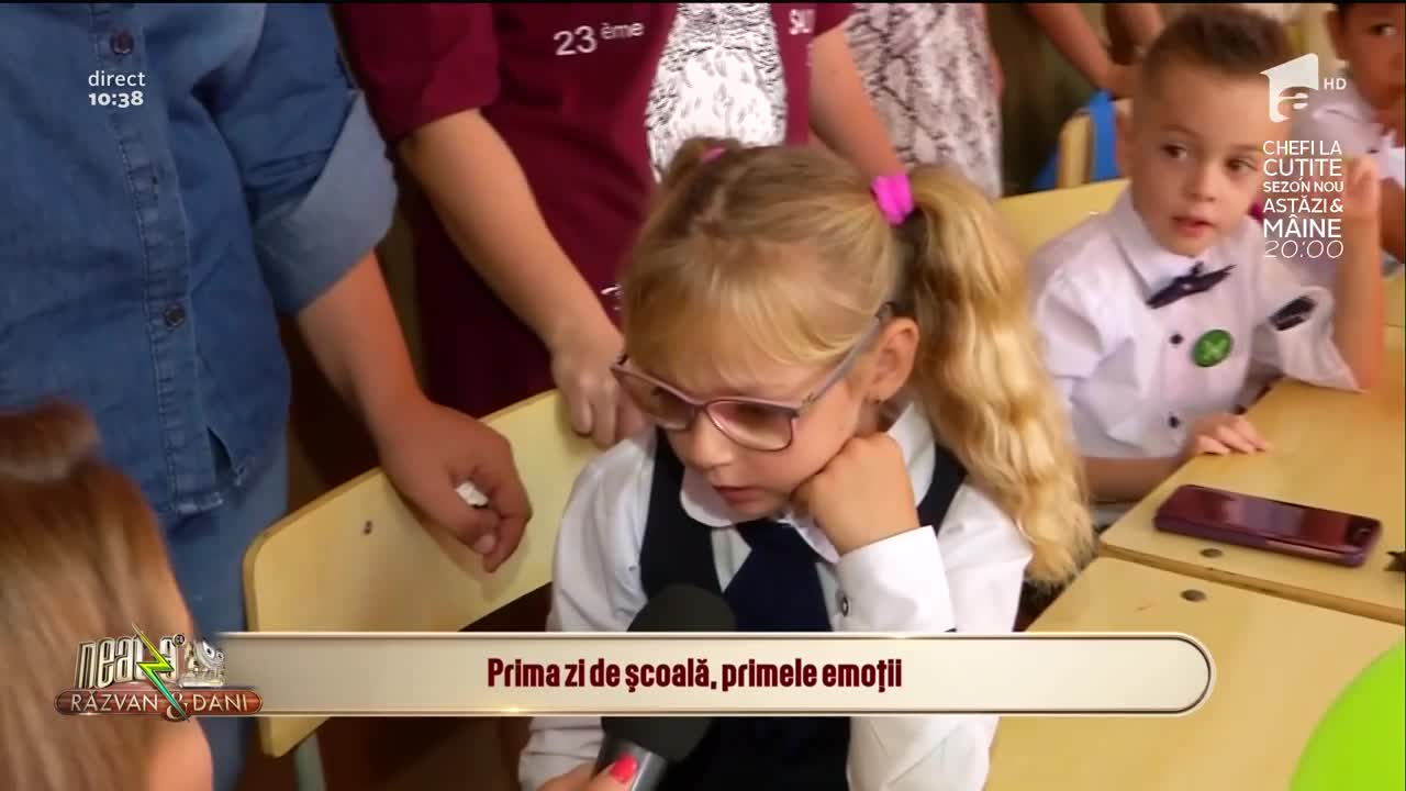 Neatza cu Răzvan și Dani. Primele emoții pentru micii elevi, &icirc;n prima zi de școală