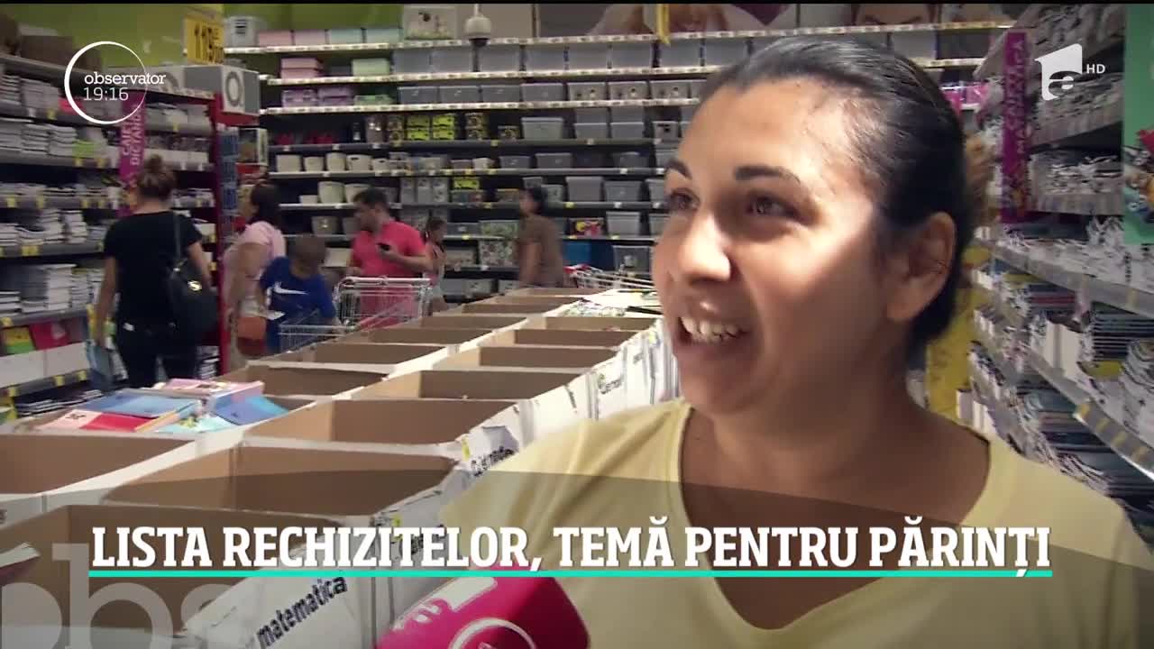 Weekendul cumpărăturilor pentru părinţii cu copii care merg la şcoală