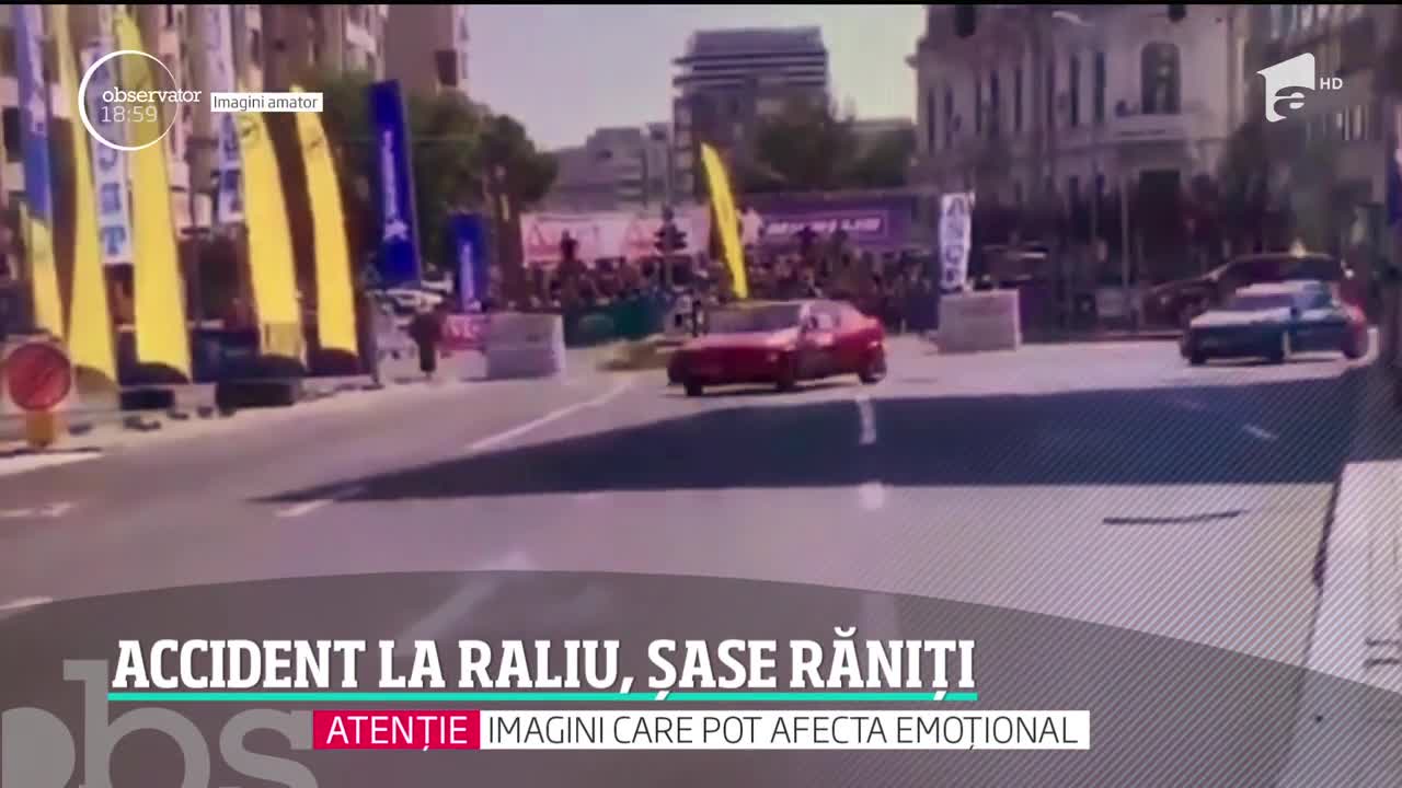O maşină de curse scăpată de sub control a rănit şase persoane &icirc;n centrul Craiovei