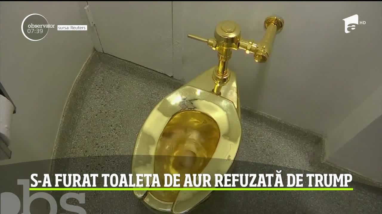 Toaleta de aur &icirc;n valoare de un milion de lire sterline a fost furată