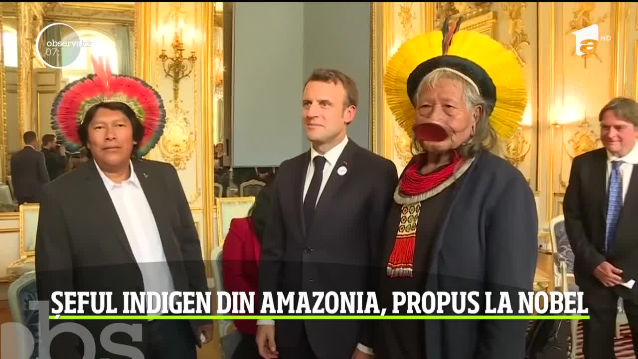 Liderul indigen din Amazonia, propus la Premiul Nobel pentru Pace