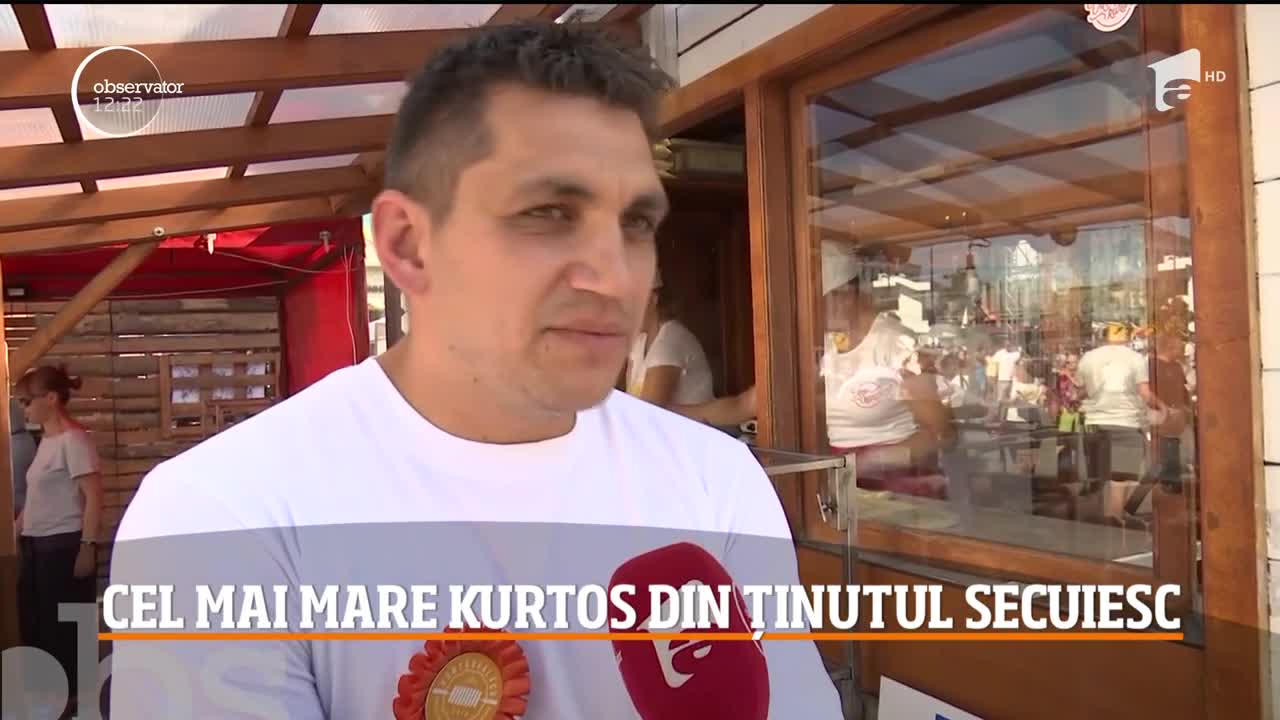 Cel mai mare kurtos kalacs din Ținutul Secuiesc are 14 metri
