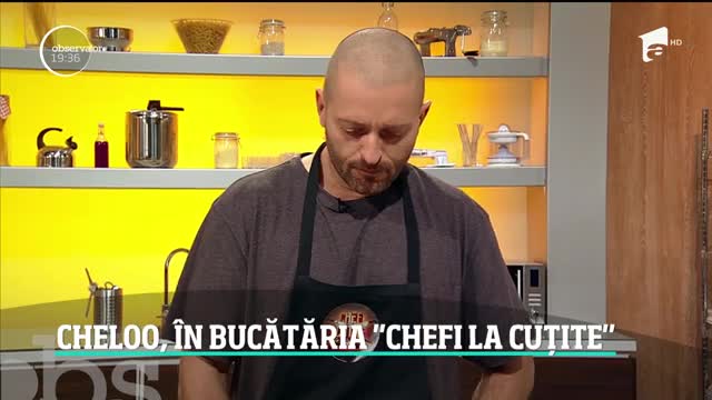 Cheloo, &icirc;n bucătăria Chefi la cuţite. Ce le coace rapperul juraţilor