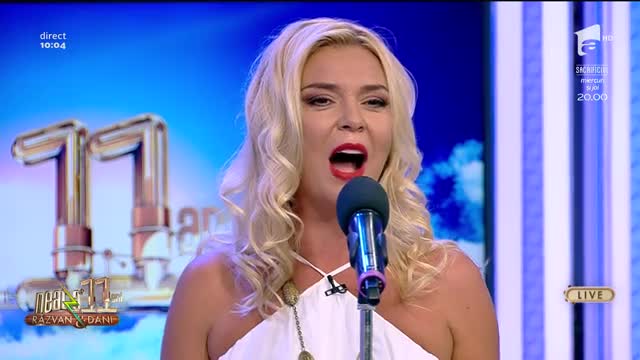 Crina Matei c&acirc;ntă, la Neatza cu Răzvan și Dani, melodia - Nu-i spune mamei