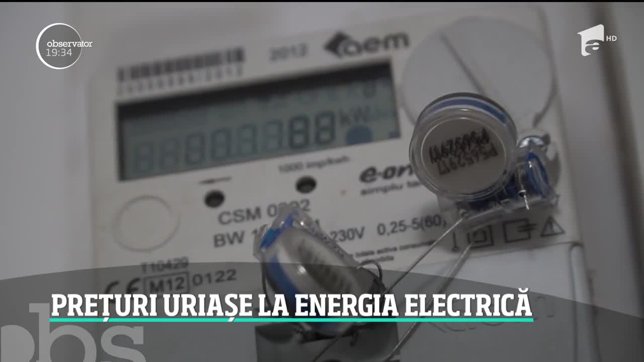 Prețuri uriașe la energia electrică. Facturile ar putea crește cu 15 procente