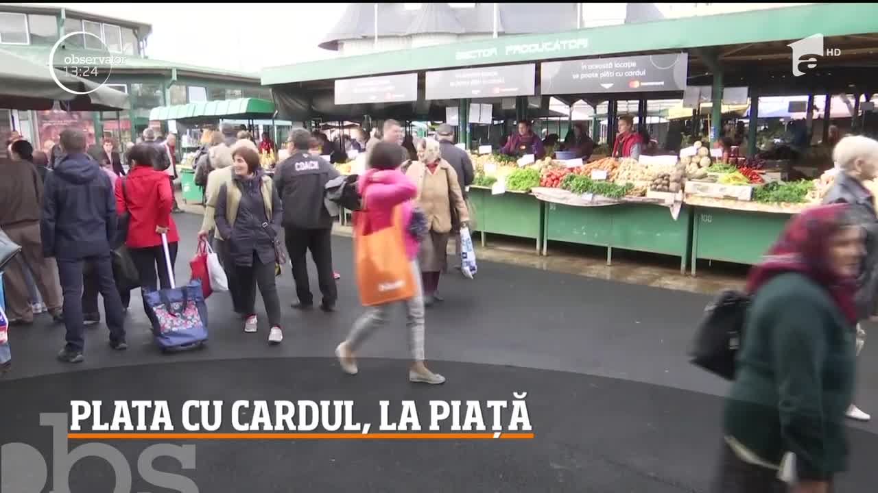 Fructele şi legumele pot fi plătite cu cardul, &icirc;ntr-o piaţă din Iaşi