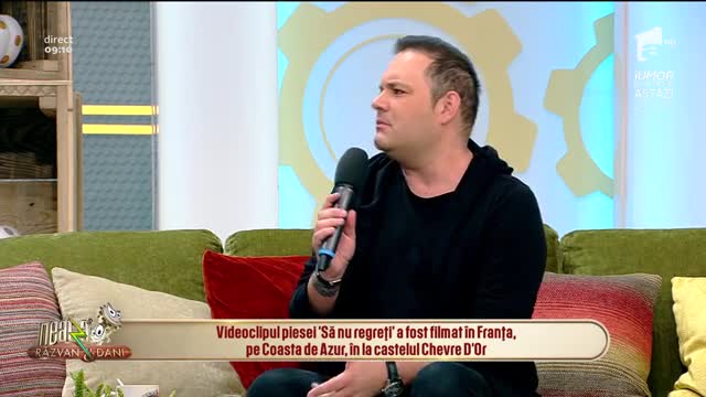 Raoul c&acirc;ntă, la Neatza cu Răzvan și Dani, melodia - Să nu regreți