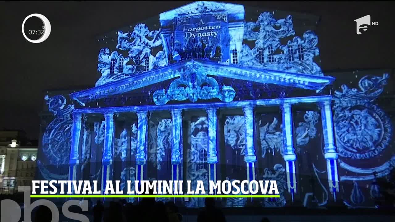 Spectacol de lumini &icirc;n Moscova! Festivalul Cercul luminilor a devenit o tradiţie &icirc;n capitala Rusiei