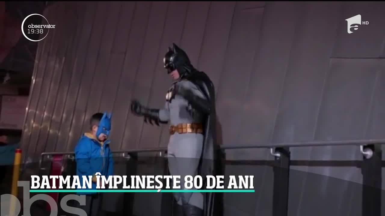 Celebrul personaj Batman &icirc;mplineşte 80 de ani. Supereroul este sărbătorit &icirc;n toată lumea