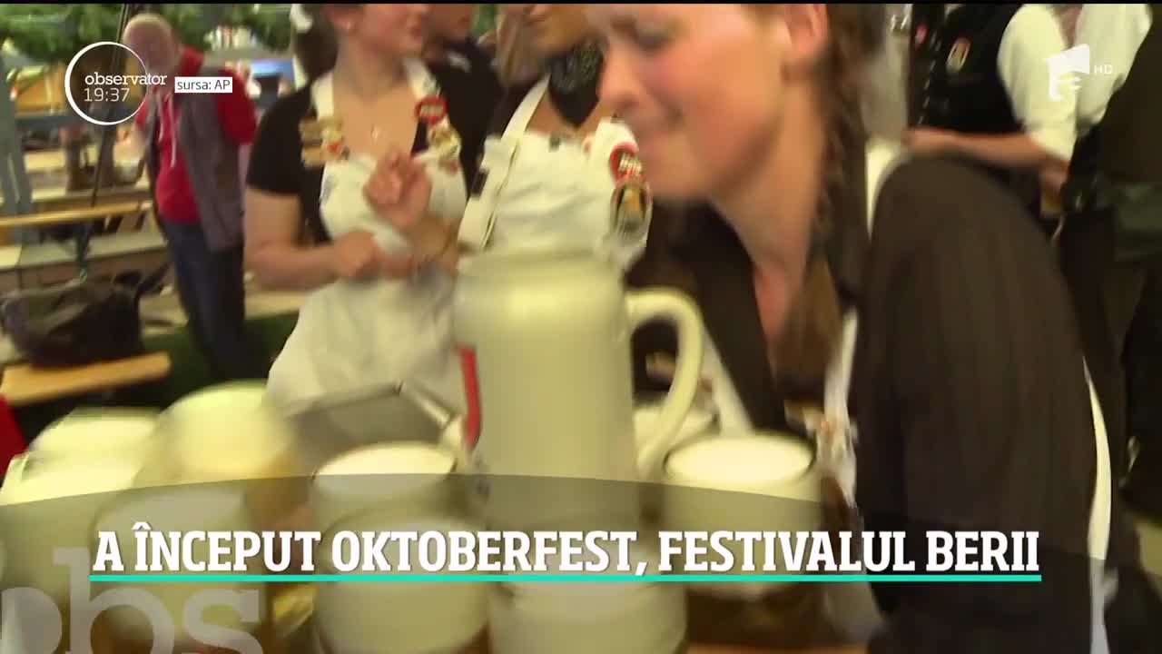Oktoberfest, festivalul berii, organizat &icirc;n Munchen