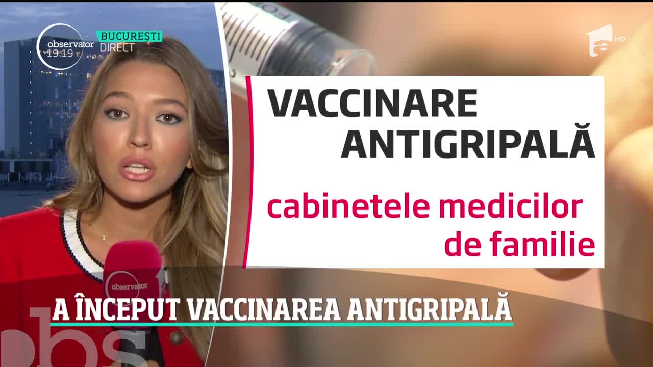 A &icirc;nceput campania de vaccinare antigripală. C&acirc;te doze a cumpărat Ministerul Sănătăţii