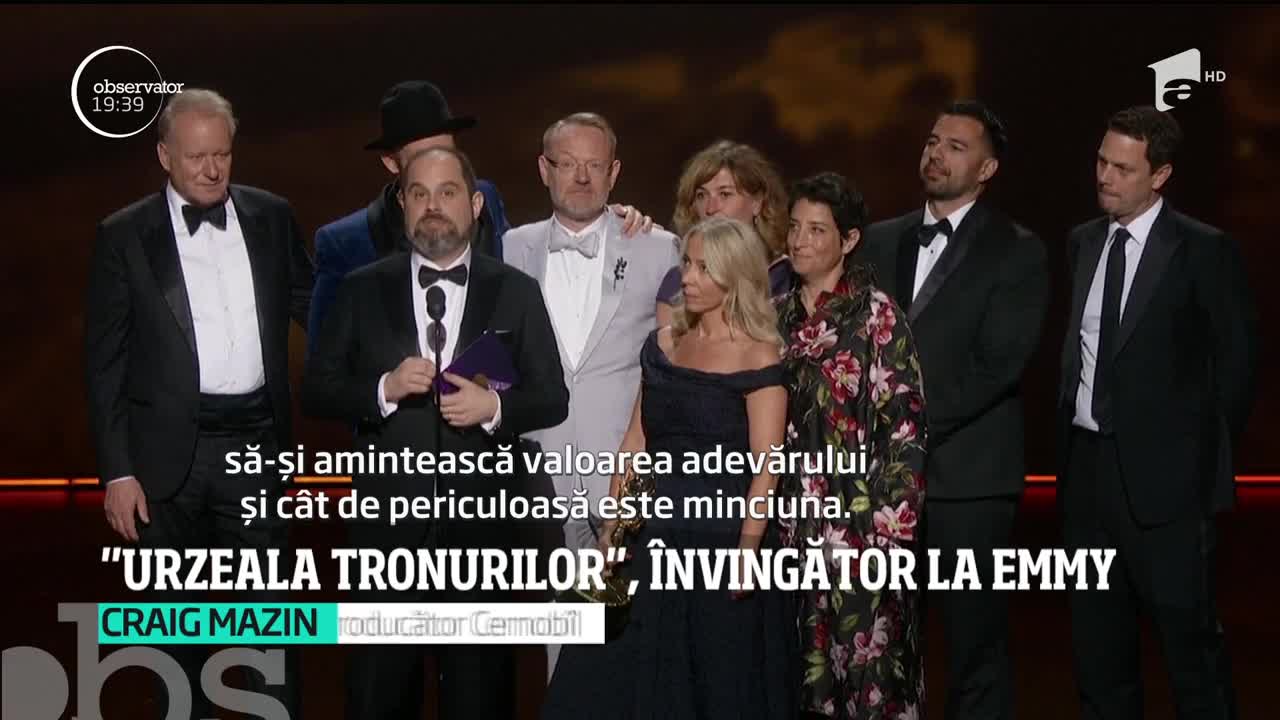 Serialul Game of Thrones, &icirc;nvingător la gala premiilor Emmy