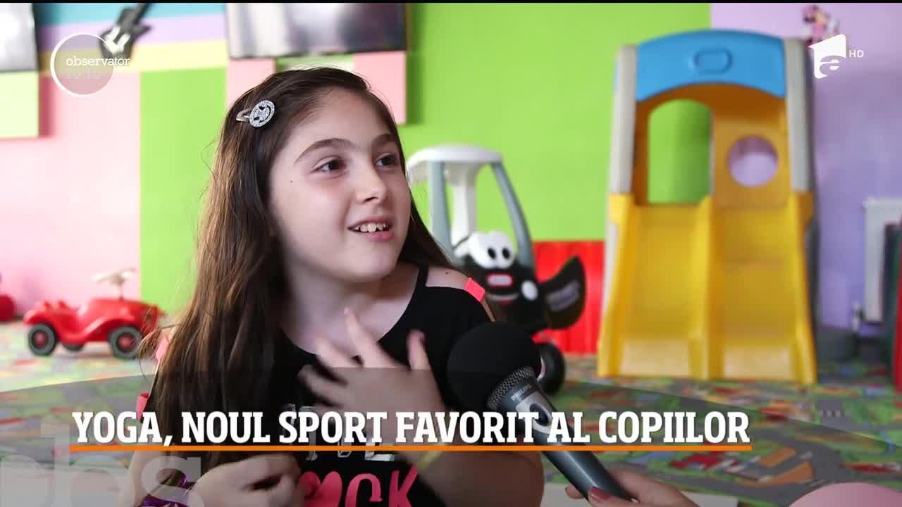 Yoga, noul sport favorit al copiilor