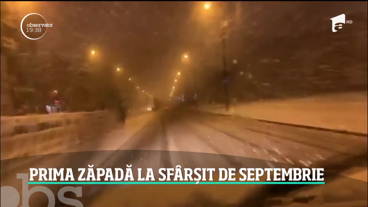 Zăpadă la final de septembrie ca-n plină iarnă, &icirc;n Rusia