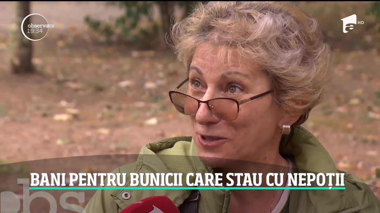 Bunicii care au grijă de nepoţi ar putea primi c&acirc;te 650 de lei de la stat