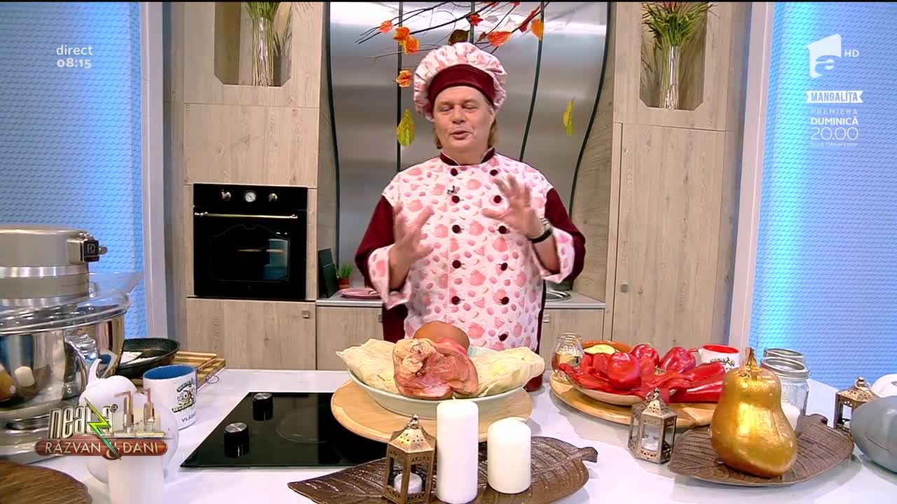 Rețeta Zilei - Neatza cu Răzvan şi Dani. Ardei capia cu sos de muștar și ciolan cu varză