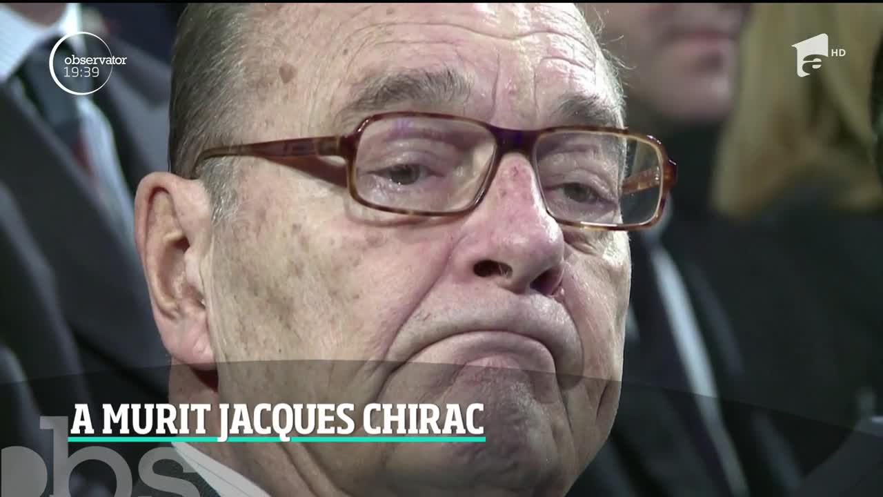 Fostul preşedinte al Franţei Jacques Chirac s-a stins din viaţă, la v&acirc;rsta de 86 de ani