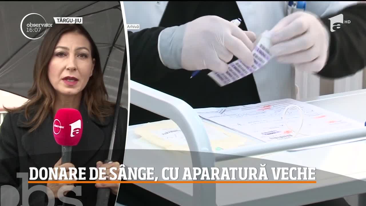 Situaţie &icirc;ngrijorătoare la T&acirc;rgu-Jiu! Aparatura cu care se recoltează s&acirc;ngele de la Centrul de Tranfuzii Sanguine este veche de aproape 30 de ani!