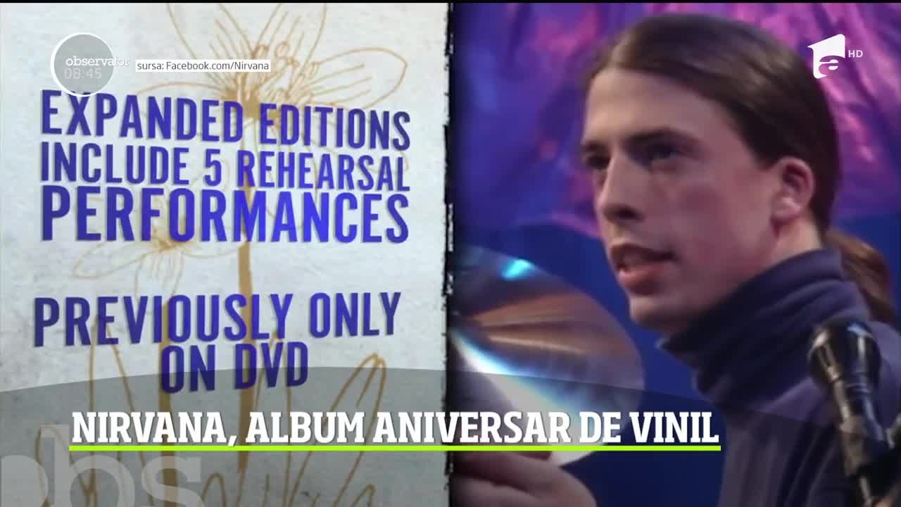 Nirvana lansează un album aniversar în varianta vinil