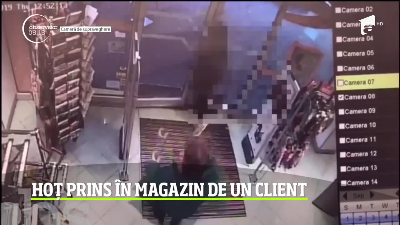 Dovadă de curaj şi spirit civic a unui bărbat din Arad, care se afla la cumpărături &icirc;ntr-un magazin