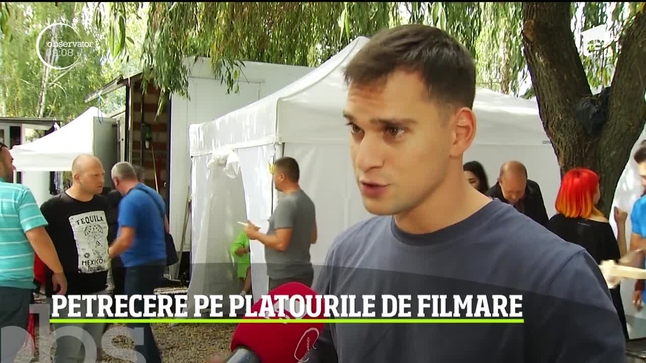 Actriţa Cristina Ciobănaşu și-a sărbătorit ziua de  platoul de filmare de la "Sacrificiul"
