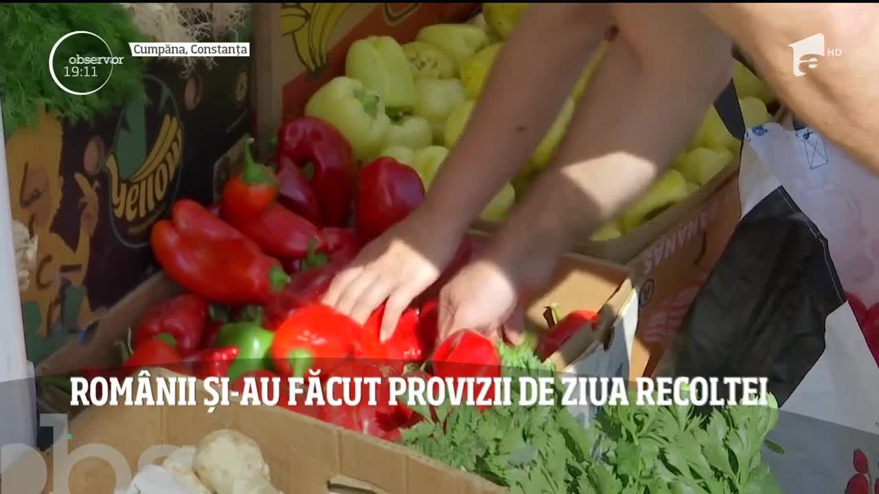 Rom&acirc;nii și-au făcut provizii de ziua recoltei