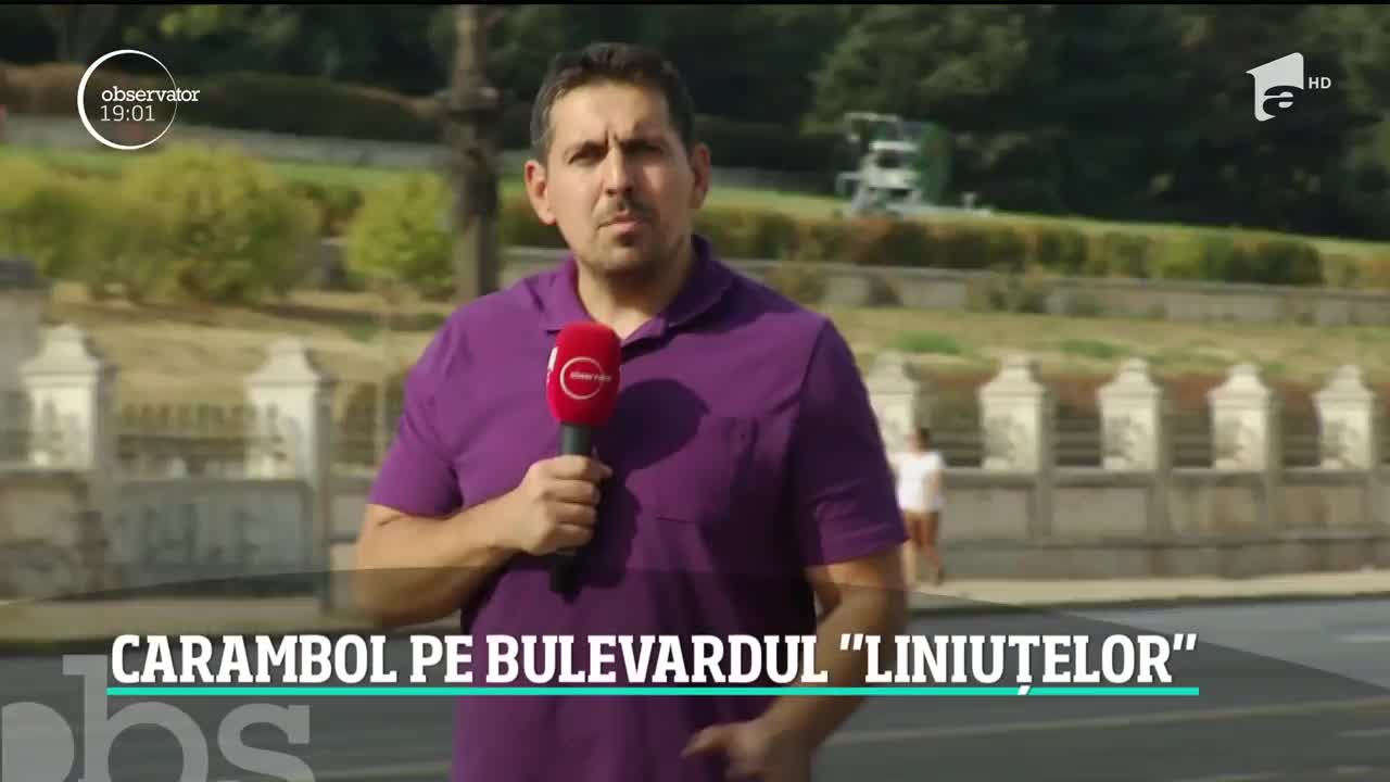 Carambol &icirc;n parcarea din Piaţa Constituţiei