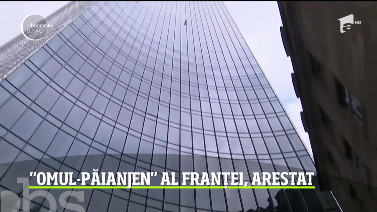 Omul-păianjen din Franţa a fost arestat &icirc;n Germania