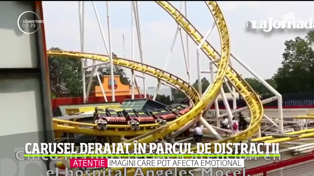 Tragedie &icirc;ntr-un parc de distracţii din capitala Mexicului! Doi oameni au murit, iar cinci au fost răniţi după ce au căzut dintr-un montagne russe