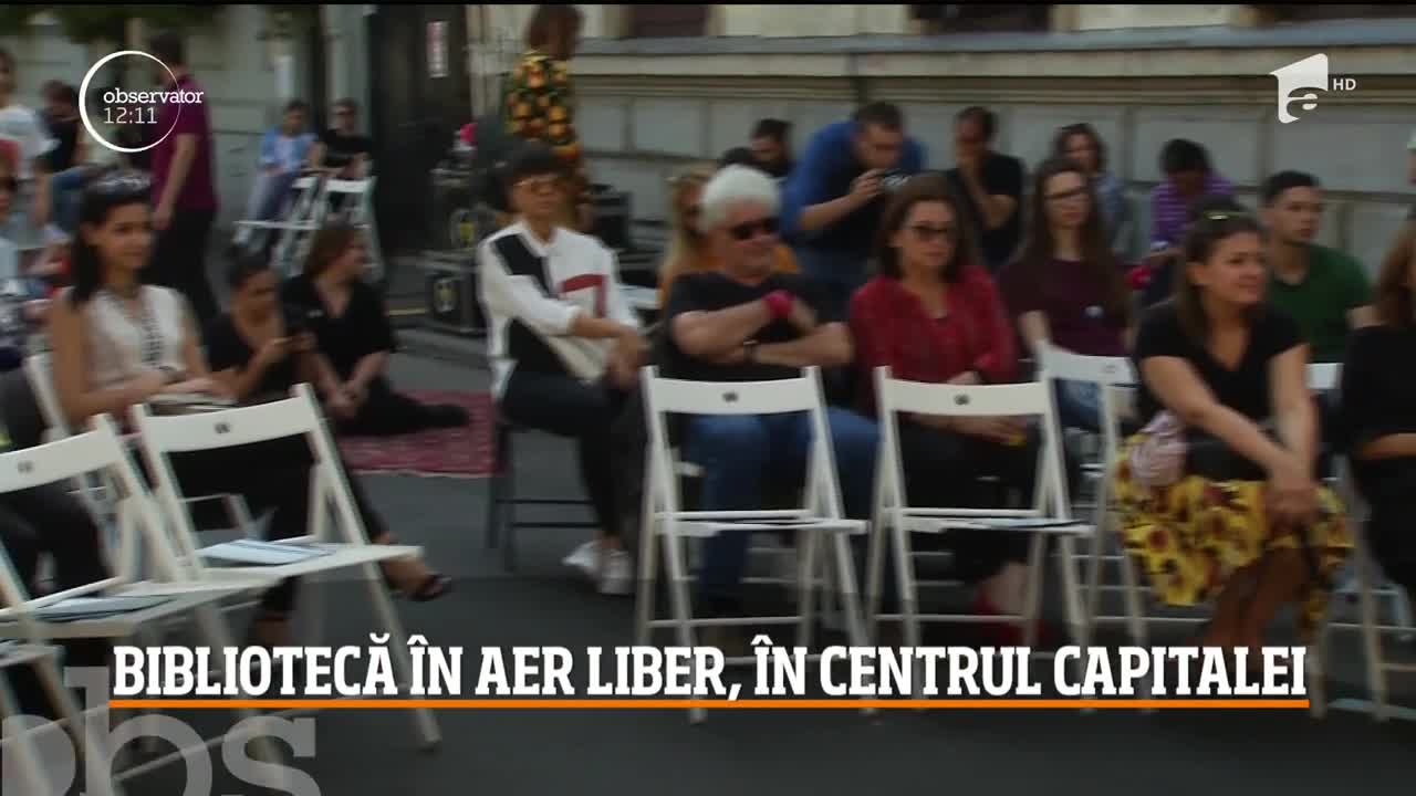 Bibliotecă &icirc;n aer liber, &icirc;n centrul Capitalei