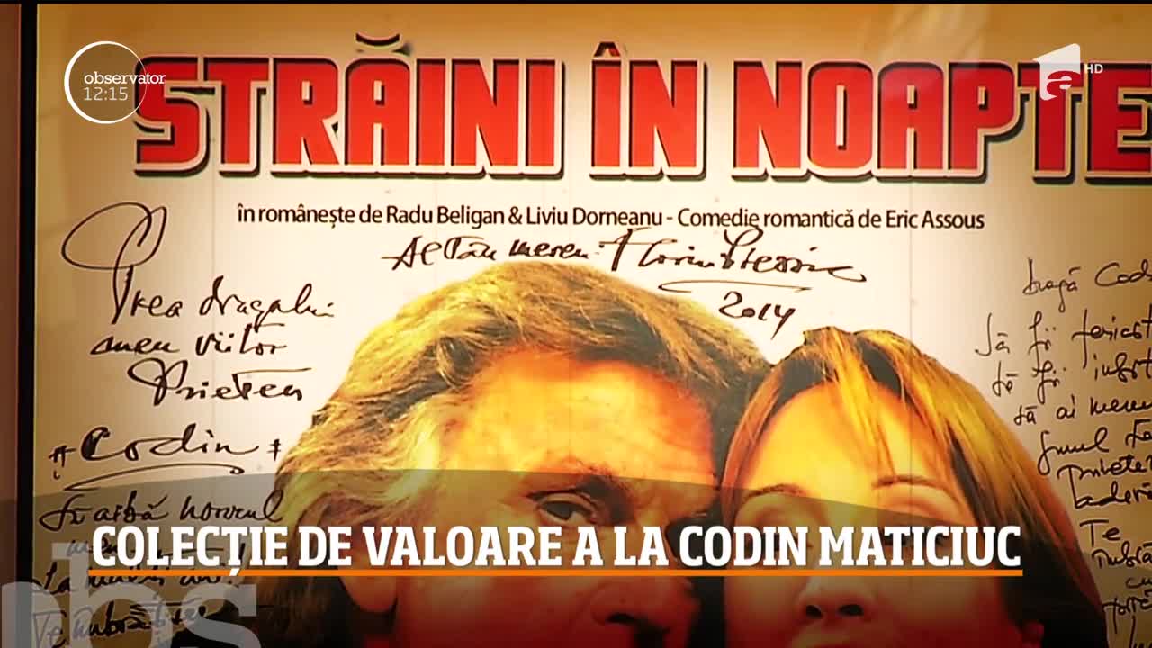 Codin Maticiuc, un adevărat colecţionar. Acesta și-a expus colecţia de autografe